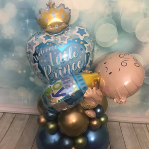 Indoor Baby Shower Balloon Display