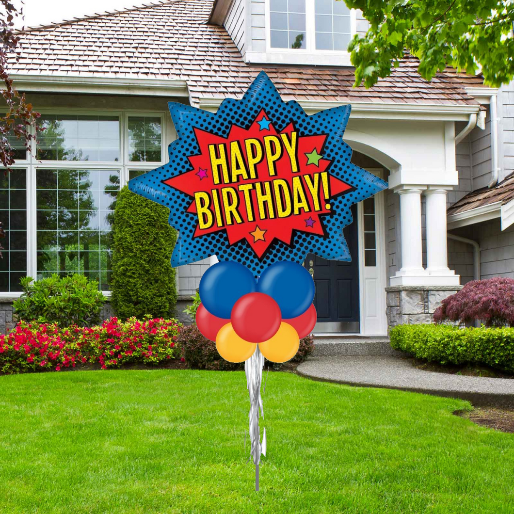 Large Birthday Balloon Display