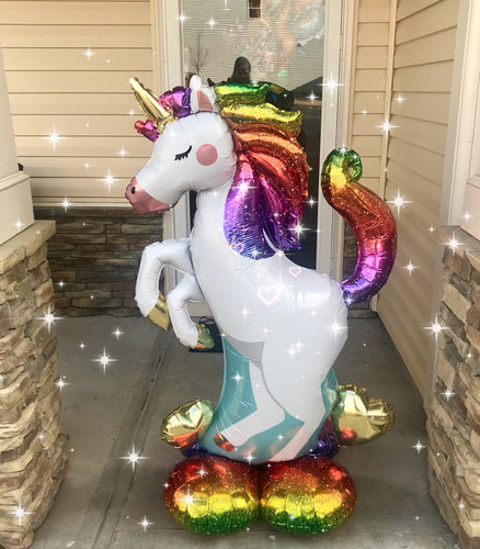 Unicorn Balloon Porch Decor